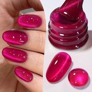 BORN PRETTY Vernis à ongles gel effet œil de chat ultra-brillant, faible odeur, double poudre magnétique œil de chat, gel cristal ultra-brillant effet œil de chat - Product Image 2