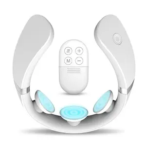 Masajeador eléctrico inteligente Shiatsu, herramienta de masaje automático en forma de U para cuello y cervicales