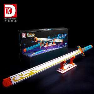 Pilar de insecto luminoso <span class=keywords><strong>Shinobu</strong></span> modelo de ladrillo DIY <span class=keywords><strong>Mini</strong></span> Katana rompecabezas montaje creativo juego de bloques de construcción para niños adultos regalo - Product Image 5