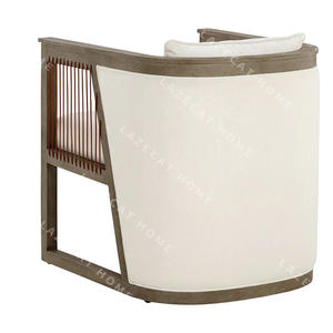 Sillones de madera de roble clásicos de diseño escandinavo, marco de madera contrachapada maciza para muebles del hogar para sala de estar - Product Image 5