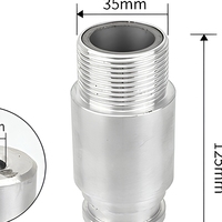 Buse de sablage pneumatique Born Machinery en carbure de bore et alliage d'aluminium, alésage 10 mm, pour l'élimination de la rouille
