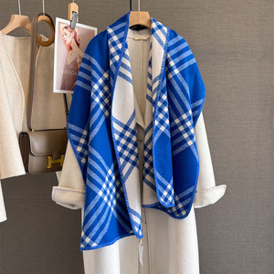 53x192cm nouveau classique <span class=keywords><strong>Plaid</strong></span> faux cachemire écharpe hiver femmes exquis serrure bord chaud cou châle longue écharpe - Product Image 4
