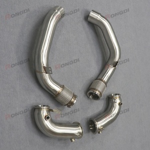 Premium One-Piece Mandrel Bent Exhaust Downpipes for BMW M5 F90 2018-2021 4.4T S63B44B Sporty Exhaust Sound Feel the Power - Product Image 3
