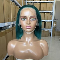 Wig Bob Rambut Manusia Lace Front 13*4 10 inci, Rambut Asli 200% Lace Front Wig untuk Grosir, Wig Rambut Manusia Alami Brazil 100%