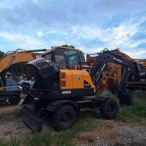 Excavatrice sur pneus Hyundai HW60 de 6 tonnes, modèle 2022, moteur Cummins, nouvelle pelle sur pneus à vendre - Product Image 6