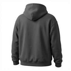 เสื้อฮู้ดดี้ผู้ชายผ้าฟลีซหนานุ่มพรีเมียม 450 กรัม สำหรับฤดูหนาว ผ้าฝ้าย 100% ป้องกันขนร่วง แขนเสื้อแบบแร็กแลน ดีไซน์เรียบง่าย - Product Image 2