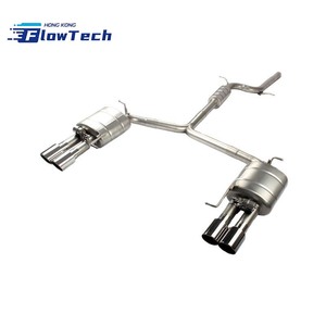 ระบบท่อไอเสียแบบ Catback พร้อมวาล์ว วัสดุสแตนเลส T304 สำหรับรถยนต์ Audi A4L B8 8K ปี 2009-2015 พร้อมรีโมทควบคุมวาล์ว และปลายท่อแบบ Quad - Product Image 6