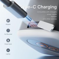 Tragbare elektrische Luftpumpe, wiederaufladbarer Inflator, LED-Licht, 5 Düsen, 30–50 PSI, Schrader-Ventil für Luftmatratze, Poolaufblasartikel