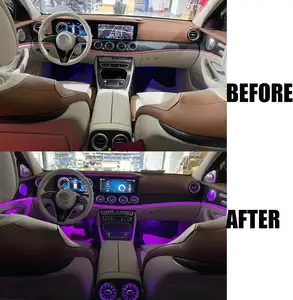 W213 Auto Lighting System Atmosphere Light Car Interior Ambient Light 4 Piece Kit For Mercedes Benz E-class W213