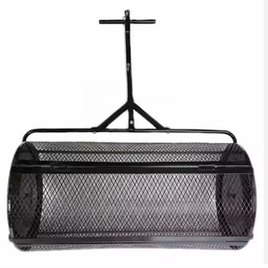 Manual 36 Inch <strong>Lawn</strong> Roller Fertilizer Compost Spreader Walk-in Peat Moss / <strong>Topsoil</strong> - Product Image 3