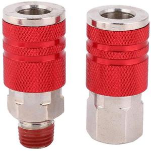 You Aluminum Quick Coupler 1/4 Npt 12 Piece Set Pneumatic Tool Accessories - Product Image 3