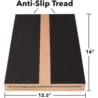 Planche d'étirement pour mollets et chevilles en bois, inclinable, réglable, antidérapante, portable, de haute qualité, écologique, durable, personnalisable