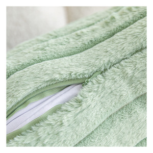 Cuscino Quadrato in Finta Pelliccia di Coniglio a Righe o Tinta Unita YuHe, Personalizzabile per Divano, <span class=keywords><strong>Letto</strong></span>, Ufficio e Camera da <span class=keywords><strong>Letto</strong></span> - Product Image 6