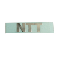 Autocollants d'étiquette de transfert en métal personnalisés logo de marque lettres cuivre or rose gravé découpe autocollants de voiture impression d'emballage