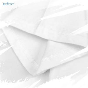 เสื้อยืดคอกลม100% สำหรับทั้งชายและหญิงเสื้อยืดธรรมดาสีดำขาวเรียบๆเสื้อยืดออกแบบโลโก้ได้ตามต้องการ - Product Image 5