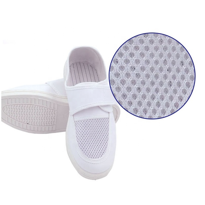 White Black Steel Toe Antistatic Cleanroom