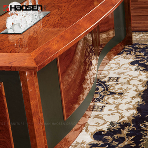 Muebles de oficina modernos para el hogar, Mesa Ejecutiva de escritura en forma de L Boss Ceo con cajones, gabinete de madera y cuero, la mejor silla de escritorio de oficina - Product Image 4