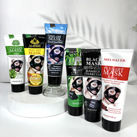 Soins du visage de haute qualité Aspiration des points noirs nettoyage en profondeur des pores contrôle de l'huile d'acné charbon actif déchirer le masque facial 120g