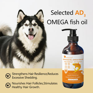 Huile de saumon d'Alaska sauvage pour chiens Supplément de soins de santé naturel pour animaux de compagnie Friandises nutritionnelles <span class=keywords><strong>Omega</strong></span> 3 Huile de poisson aux acides gras - Product Image 3