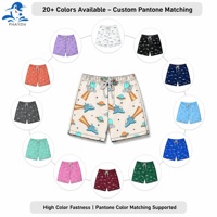 Shorts de plage unisexes pour enfants Phayon, imprimé spatial, UPF 50, séchage rapide, respirant, 120g polyester élasthanne, taille élastique avec cordon de serrage