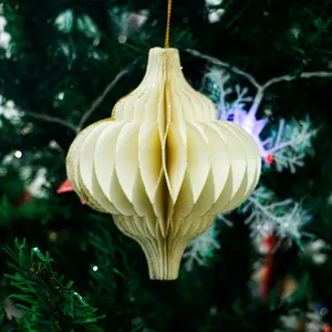 Papier Kerstballen Opknoping Ornamenten Papier Bal Kerstboom Decor Xmas Tree Etalage Decoratie