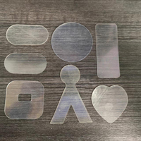 Pads adhésifs acryliques double face personnalisés, carrés, résistants, lavables, à base de gel, transparents, imperméables, en PET, nano-adhésifs pour carton