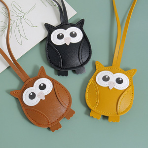 <span class=keywords><strong>Portachiavi</strong></span> in Pelle PU <span class=keywords><strong>a</strong></span> Forma di Gufo Cartoon, Decorazione Versatile per Borse da Donna, Confezione Regalo in Cotone Lavorato <span class=keywords><strong>a</strong></span> <span class=keywords><strong>Maglia</strong></span> - Product Image 1