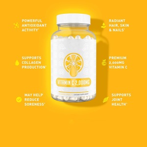 Capsules de vitamine <span class=keywords><strong>C</strong></span> végétalienne naturelle de haute qualité 2000mg Capsule de vitamine <span class=keywords><strong>C</strong></span> de collagène biologique Peau Coeur Santé immunitaire - Product Image 3