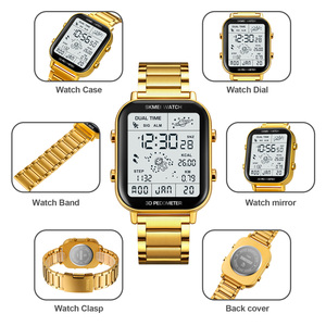 Jam Tangan Skmei 1888 Bisnis Laris Manis, Mahkota Spiral, Baja Anti Karat, Jam Digital <span class=keywords><strong>Sport</strong></span> - Product Image 3