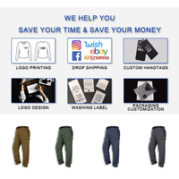 Pantalon tactique léger imperméable pour homme, couleur olive, pour la randonnée en plein air, avec plusieurs poches, style décontracté taille mi-haute
