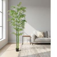 Hojas de Bambú Artificiales de Plástico Resistentes a los Rayos UV, de Tacto Real, Alta Simulación, Retardantes de Fuego, Pequeñas, para Decoración de Pascua, Hogar, Jardín y Bodas