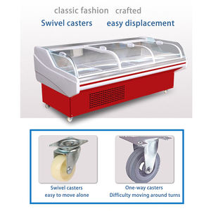 Vitrine Réfrigérée à Rideau d'Air de Qualité Supermarché pour Viande Fraîche avec Éclairage LED, Prix Abordable, Réfrigérateur Ouvert pour Boucheries - Product Image 2