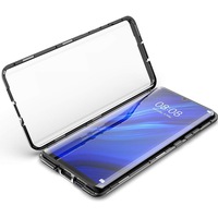 360 coque de téléphone magnétique à couverture complète cadre en métal verre trempé Anti peeping intimité pour Samsung S25 Ultra S24 Iphone 16 15 Pro