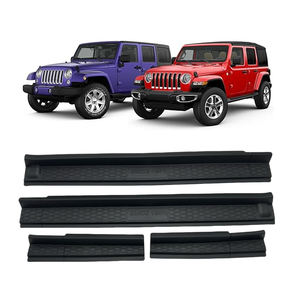 Kit <span class=keywords><strong>de</strong></span> 4 protections <span class=keywords><strong>de</strong></span> seuil <span class=keywords><strong>de</strong></span> <span class=keywords><strong>porte</strong></span> pour Wrangler JK Unlimited JKU 4 portes 2007-2018, portes avant et arrière - Product Image 1