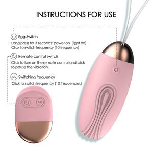 Vrouwelijke Volwassen <span class=keywords><strong>Sex</strong></span> Producten 10 Snelheden G Spot Vaginale Clitoris Massager Draagbare Draadloze Afstandsbediening Sprong Ei Vibrator - Product Image 3