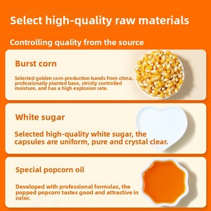 Kit de <span class=keywords><strong>Palomitas</strong></span> de Maíz 3 <span class=keywords><strong>en</strong></span> 1 DIY, 200g x 40/60 Paquetes, <span class=keywords><strong>Palomitas</strong></span> de Maíz Expandibles Semiblandas, Sabor Dulce Frito <span class=keywords><strong>en</strong></span> Sartén Plana, Empaquetadas <span class=keywords><strong>en</strong></span> Bolsa - Product Image 5
