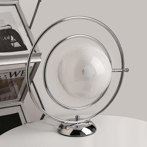 <b>High</b>-End <b>Table</b> Lamp Minimalist Rotating Globe Ornament for Living Room & Bedroom Luxury <b>Bedside</b> Decor for Office & Study - Product Image 1