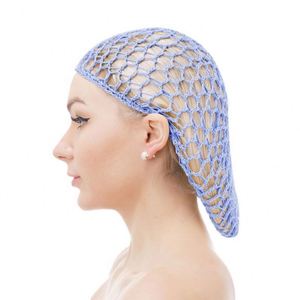 En gros, filet à cheveux respirant personnalisé, tendance, en maille douce en polyester tricoté au crochet, pour dormir, accessoire de coiffure - Product Image 5