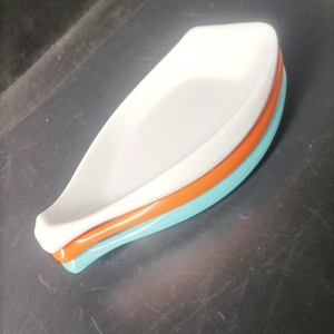 <span class=keywords><strong>Assiette</strong></span> à salade en mélamine de forme irrégulière, vaisselle moderne en plastique écologique avec design de desserts en céramique, forme de <span class=keywords><strong>pique</strong></span> - Product Image 2
