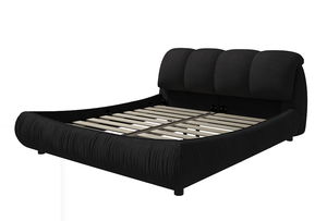 <b>Queen</b> <b>Size</b> Luxury Upholstered Soft <b>Bed</b> Adjustable Platform <b>Bed</b> Oversized Padded Backrest Solid Teak Wood Frame Eco-Friendly for - Product Image 6