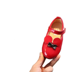 Sandales et chaussons d'été en cuir brillant pour filles de 2 à 10 ans, avec nœud, pour l'école et les fêtes dansantes, vente en gros - Product Image 2