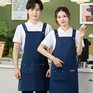 Tablier <span class=keywords><strong>de</strong></span> travail uni pour le jardinage et la cuisine, imperméable, personnalisable avec logo, vente en gros à prix abordable - Product Image 1