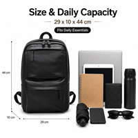 Sac à dos pour ordinateur portable 15,6 pouces, homme, minimaliste, imperméable, élégant, pour le travail, les voyages, sac à dos de ville, logo personnalisé