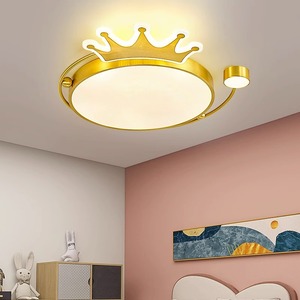 All-Copper Minimalist Modern Crown <b>LED</b> Ceiling <b>Light</b> Luxury Nordic Ultra-Thin Lighting Fixture <b>for</b> Bedroom Grand <b>Room</b> Balcony - Product Image 1