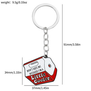 Llavero de Metal con Forma de Cartón de Leche de Dibujos Animados, Colgante de Metal con la Frase 'NO <span class=keywords><strong>ME</strong></span> ODIE <span class=keywords><strong>PORQUE</strong></span> SOY UN POCO MÁS GENIAL' - Product Image 4
