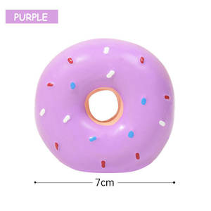 Multi-Colored Cartoon Donut Latex Dog Chew <b>Toy</b> Funny Sound <b>Interactive</b> Safety <b>Pet</b> Playing Squeaky Ring <b>Toys</b> - Product Image 5