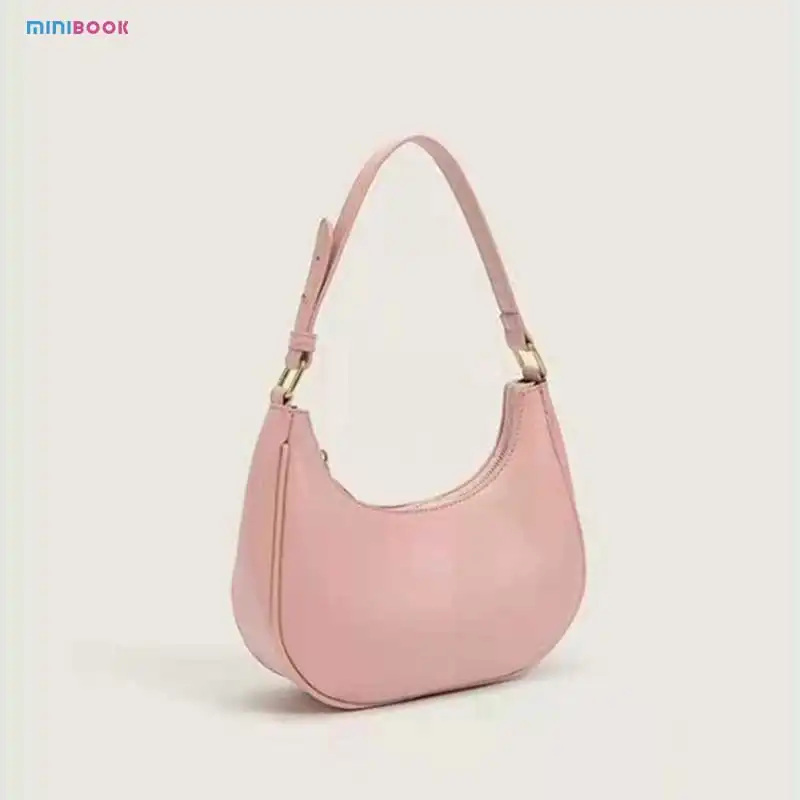 Minibook Large Capacity Niche Design Hand Bag Outdoor Shoulder Handbag Custom Logo PU Leather Classic Tote Messenger Hobo Bag