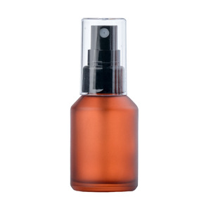 Commercio all'ingrosso personalizzato 60ml 120ml ambra vetro smerigliato bottiglia cosmetica inclinata spalla pompa pompa emulsione essenza contagocce oli - Product Image 2