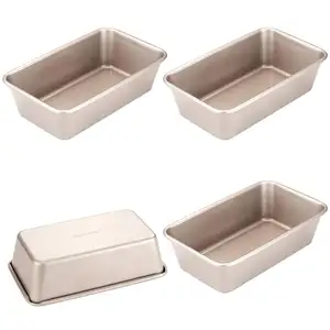 CHEFMADE Casseroles de boulangerie antiadhésives en acier au carbone de 5.5 pouces pour la cuisson