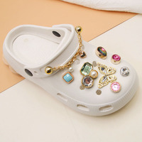 Nouveau Style fantaisie bijou diamant pierre sabot breloques usine Stock bricolage sabot breloque métal chaussure boucle chaussures décorations chaussures breloques